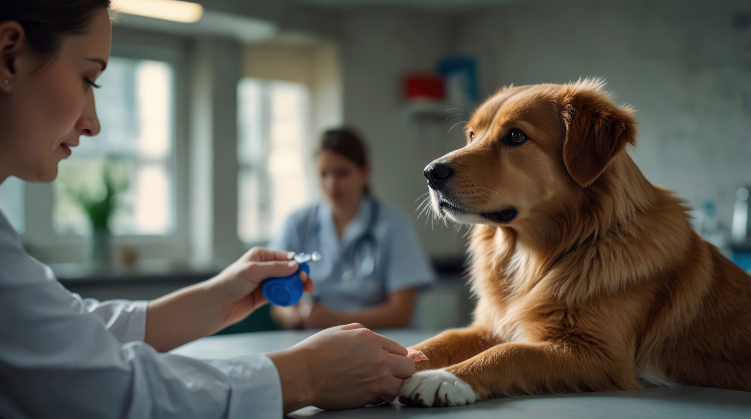 dog getting vaccine in Hawthoren, CA